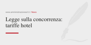 Amministrazione Srl La legge sulla concorrenza-tariffe hotel