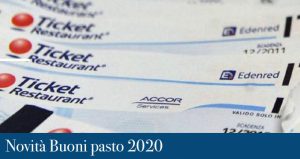 Novità sui buoni pasto nel disegno di legge di Bilancio 2020 (non ancora approvata in via definitiva): dal 1° gennaio 2020 previsto l’aumento della quota non tassata dei buoni pasto elettronici da 7 a 8 euro e la riduzione da 5,29 a 4 euro per quelli cartacei.