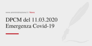 Amministrazione Srl DPCM del 11-03-2020 Emergenza Covid19