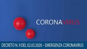 Decreto Emergenza Coronavirus