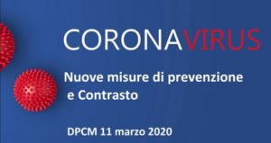 Nuove misure prevenzione e contrasto coronavirus