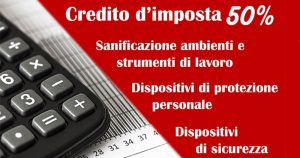 Credito imposta acquisto dispositivi di protezione