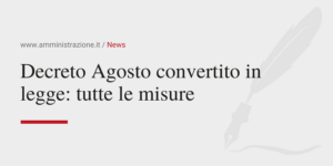 Amministrazione Srl Decreto Agosto convertito in legge