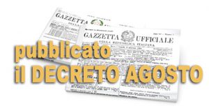 Decreto Agosto convertito in Legge