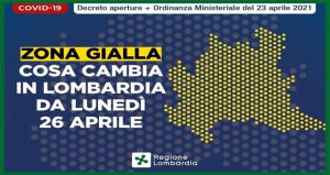 Lombardia zona gialla Decreto Riaperture