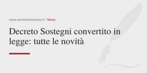 Amministrazione Srl Decreto Sostegni convertito in legge tutte le novità