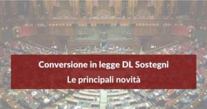 Decreto sostegni convertito in legge