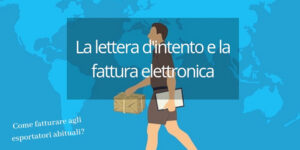 Fattura elettronica estero e lettere intento