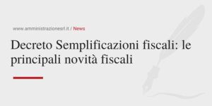 Studio BMGR Crema - Decreto Semplificazioni fiscali