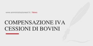 Studio BMGR - COMPENSAZIONE IVA CESSIONI DI BOVINI