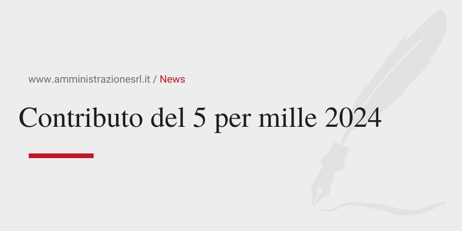 Studio BMGR Crema - Contributo del 5 per mille 2024