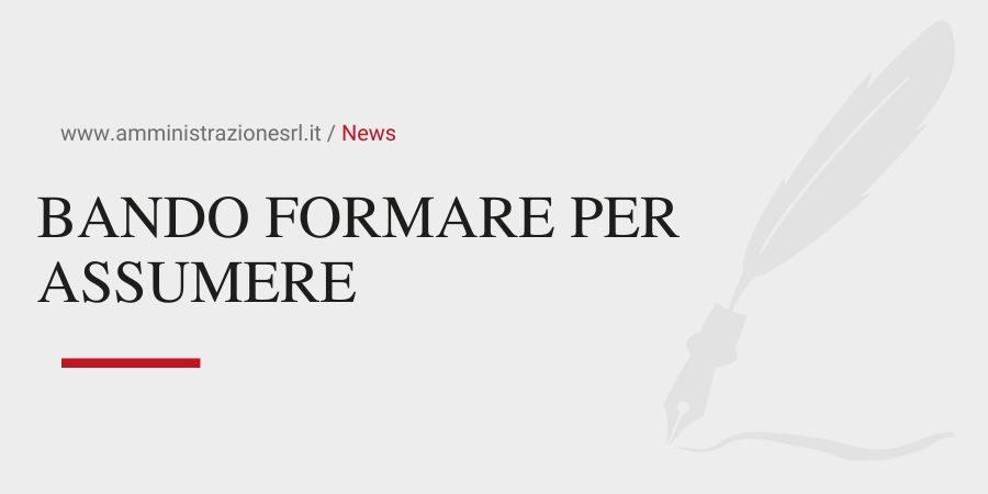 Studio BMGR Crema - BANDO FORMARE PER ASSUMERE