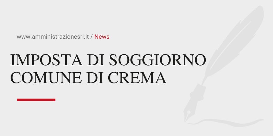 Studio BMGR Crema - IMPOSTA DI SOGGIORNO COMUNE DI CREMA