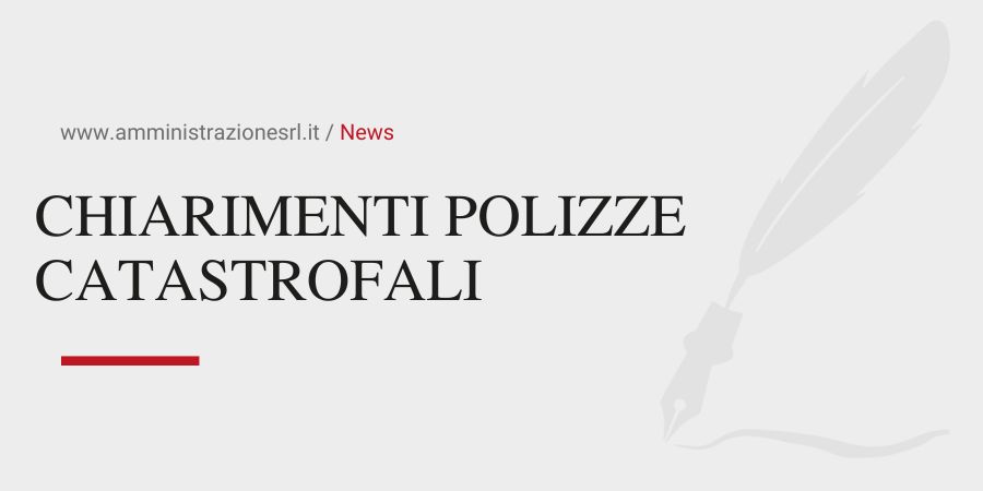 Studio BMGR Crema - CHIARIMENTI POLIZZE CATASTROFALI