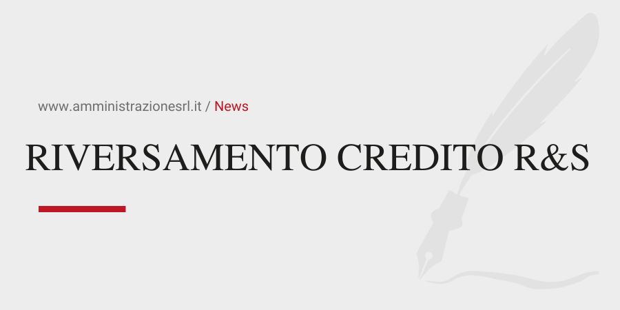Studio BMGR Crema - RIVERSAMENTO CREDITO R&S