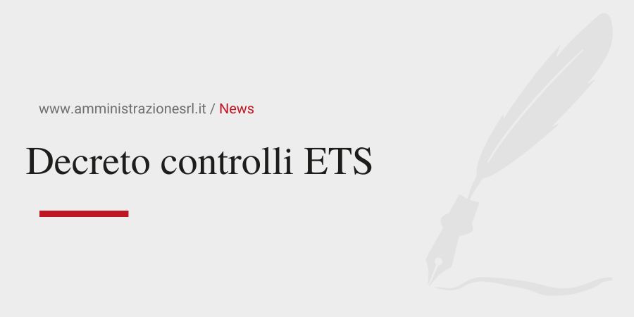 Studio BMGR Crema - Decreto controlli ETS