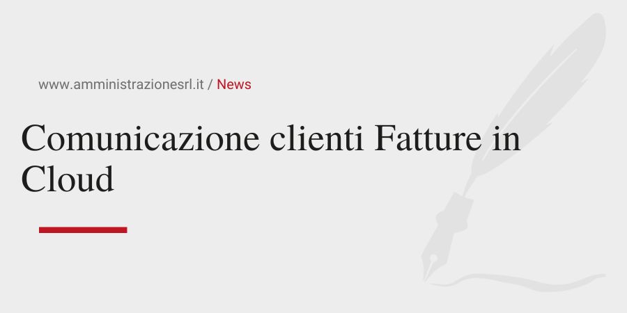 Studio BMGR Crema - Comunicazione clienti Fatture in Cloud